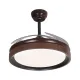Qulik Q-K6367 48" Decorative Chandelier Ceiling Fan With Light and Remote