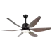 Qulik Silex 66" Decorative Silent Ceiling Fan With Light and Remote