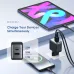 Usage view of Oraimo PowerGaN 33 Pro Charger plugged in, charging tablet and phone via USB-C and USB-A ports.