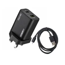 Tecno TCW-U31D 30W Charger Adapter with Type-C Cable
