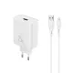 Yison Celebrat C-H8-EU 25W Charger Adapter with Lightning Cable
