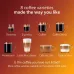 Display view of Philips EP4346/70 4300 Series Coffee Machine highlighting eight coffee varieties including espresso and latte.