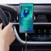 Person driving and playing music via the BWOO BO-AUX068 USB-C to 3.5mm cable connected to a car-mounted smartphone.