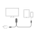 Onten OTN-7519 Lightning to HDMI 1.8M Adapter Using Diagram