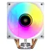 Front view of Antec F400 ARGB CPU Air Cooler with ARGB fan and copper heat pipes.