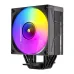 Front angled view of Antec F600 ARGB CPU Air Cooler showing ARGB fan and tower heatsink.
