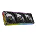 Triple-fan view of Antec Omni Matrix 360 ARGB AIO Liquid CPU Cooler in white with ARGB lighting accents.
