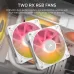 Corsair iCUE LINK TITAN 240 RX LCD CPU Cooler with dual RX RGB fans optimized for radiator cooling and quiet operation.