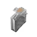 Angled view of DeepCool AG400 G2 ARGB CPU Cooler highlighting aluminum fins, copper base, and mounting screws.