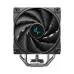 Front view of DeepCool AK400 DIGITAL SE CPU Cooler showing large black fan, curved blades, and heat pipes.