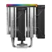 Angled view of DeepCool AK620 DIGITAL SE CPU Cooler showing dual-tower heatsink with RGB lighting strip.