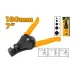 Instructional view of Tolsen 38049 Automatic Wire Stripper showing wire gauge diagram and usage illustrations.