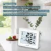 Beurer HM 16 Indoor Thermo Hygrometer, tabletop view displaying indoor temperature and humidity readings on LCD screen