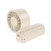 Front left-side angle view of Hoco HX602 portable handheld fan with foldable compact design.
