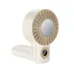 Front left-side angle view of Hoco HX605 Ice Pack Series foldable handheld fan with compact foldable design.