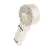 Front right-side angle view of Hoco HX605 Ice Pack Series foldable handheld fan with digital display handle.