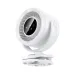 Front left-side angle view of Hoco HX608 3 in-1 automatic rotating clip fan with portable clip base.