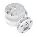 Rear angle view of Hoco HX608 3 in-1 automatic rotating clip fan showing control panel and clip mount.