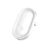 LDNIO Y2 LED night light angled top view, smooth rounded edges, touch control center, compact wall plug design