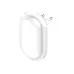 LDNIO Y2 night light side angle showing slim oval body, white finish, touch power button, and dual pin EU plug