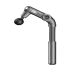Angled view of ORICO REG100 Fascia Gun highlighting ergonomic handle and pivot joint design.