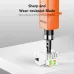 VENTION KECO0 Punch Down Impact Tool, close-up view showing punch-down blade inserting wires into network keystone jack