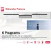 Feature graphic of Sharp QW-MB612-SS3 Dishwasher highlighting six wash programs including Eco, Intensive, and Rapid.