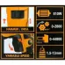 Specification label of INGCO ID8108 Drill Machine showing hammer, drill, variable speed, 810W power, and capacity details.