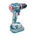 Close-up of TOTAL TIDLI20668 Drill Machine showing brushless motor, 20V battery, and adjustable torque ring.