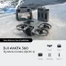 DJI Avata 360 drone with RC 2 controller on snowy terrain, ready to capture mountain footage
