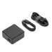 DJI 100W power adapter with Type-C charging cable and AC power cord, compact design for fast charging devices