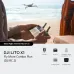Angled lifestyle view of the DJI Lito X1 Fly More Combo Plus Plus with RC 2 Controller shown in hand near a window with accessories icons.