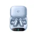 Front view of Anker Soundcore Liberty 5 Pro earbuds in pearl blue charging case with digital display.