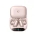 Front view of Anker Soundcore Liberty 5 Pro earbuds in rose gold charging case with digital display.