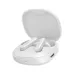 Close-up front-angle view of white Edifier X2 Pro Earbuds nested inside an open charging case.