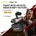 Oraimo SpaceBuds Hayato earbuds with case and game character, gaming-themed promotional design