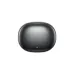 Straight‑on view of the QCY MeloBuds N20 ANC Earbuds closed black charging case highlighting its smooth compact design.