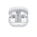 Angled view of QCY MeloBuds A30 in white showing open case with earbuds placed inside