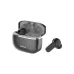 Angled close-up view of Unikyy MAX 60 ANC earbuds with charging case open showing one earbud placed outside on clean background