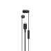 Sony IER-EX15C wired in-ear earphones with Type-C connector, black color, inline remote and mic, clean white background