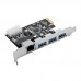 ORICO PNU-3A1R-BK Pci Express/Expansion Gigabit Lan Card