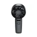 Acefast YF2 handheld mini fan in black, showing the front fan grille, power button, and compact grip.