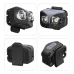 Multi-angle product view of Philips SFL3342RH/56 Headlamp with dual lenses, clip attachment, and top control buttons.