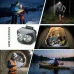Collage view of Philips SFL3342RH/56 Headlamp applications including hiking, running, camping, and professional use.
