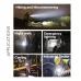 Collage view of Philips SFL5102/56 Torch Light applications including hiking, cycling, emergency, and industrial use.