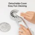 Close‑up cleaning view of the Jisulife Life7 Mini Foldable Handheld Fan (Maltese Edition) showing detachable cover removal.