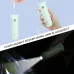 Handheld angled view of the Jisulife Life8 Plus F8X 3-in-1 Foldable Handheld Fan highlighting its foldable design in use.