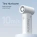 Angled airflow view of the Jisulife Life7 Mini Foldable Handheld Fan (Maltese Edition) showing strong wind output design.