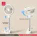 Feature view of Xundd XDOT-063 Multi Functional Clip Fan showing clip, stand, and airflow directions
