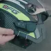 Installation view of XO BE47 Motorcycle Helmet Bluetooth Headset attached to helmet side panel
